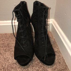 Fergalicious black heels